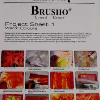 Brusho Project Sheet 1 - Making a Textile Panel (Autumn Leaves)-0
