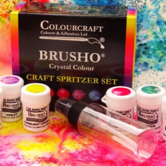 Brusho Fixed Assortment Craft Spritzer Set - 6 x 15g-0