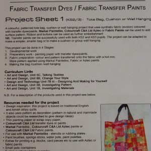 Transfer Dyes Project Sheet 1 - Tote Bag or Cushion-0