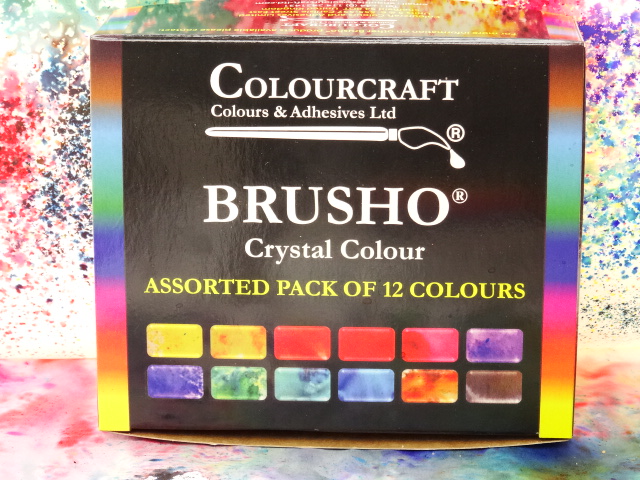 Brusho Starter Packs - Fixed Assortment 12 colours.
