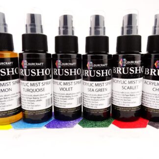Brusho Acrylic Mist Sprays 60ml x 6 Asstd
