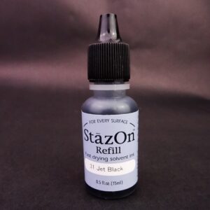 Stazon Jet Black Re-Inker Refill