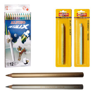 Coloured Pencils Metallic Jumbo - Silver