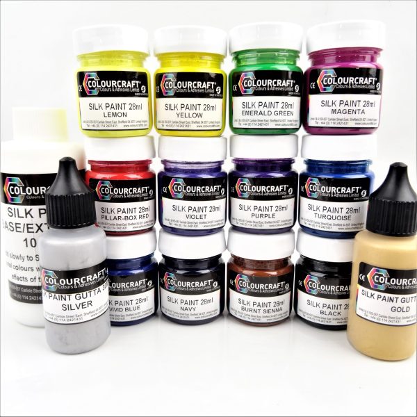 Silk Paint Introductory Complete Starter Pack – 12 x 28ml - Colourcraft ...